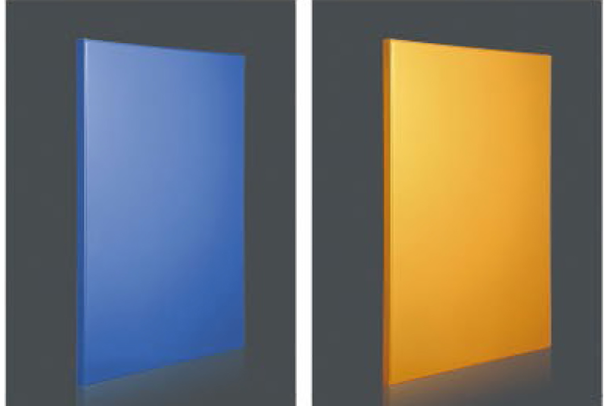 Baked porcelain aluminum panel